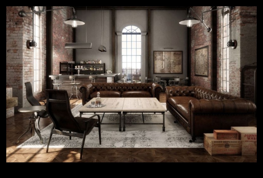 Decor Industrial Chic pentru sufragerie