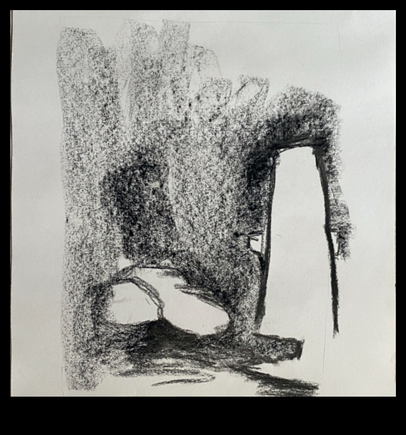 Magia spațiului negativ în cărbune 2 Explorarea spațiului negativ: crearea unor goluri artistice în cărbune