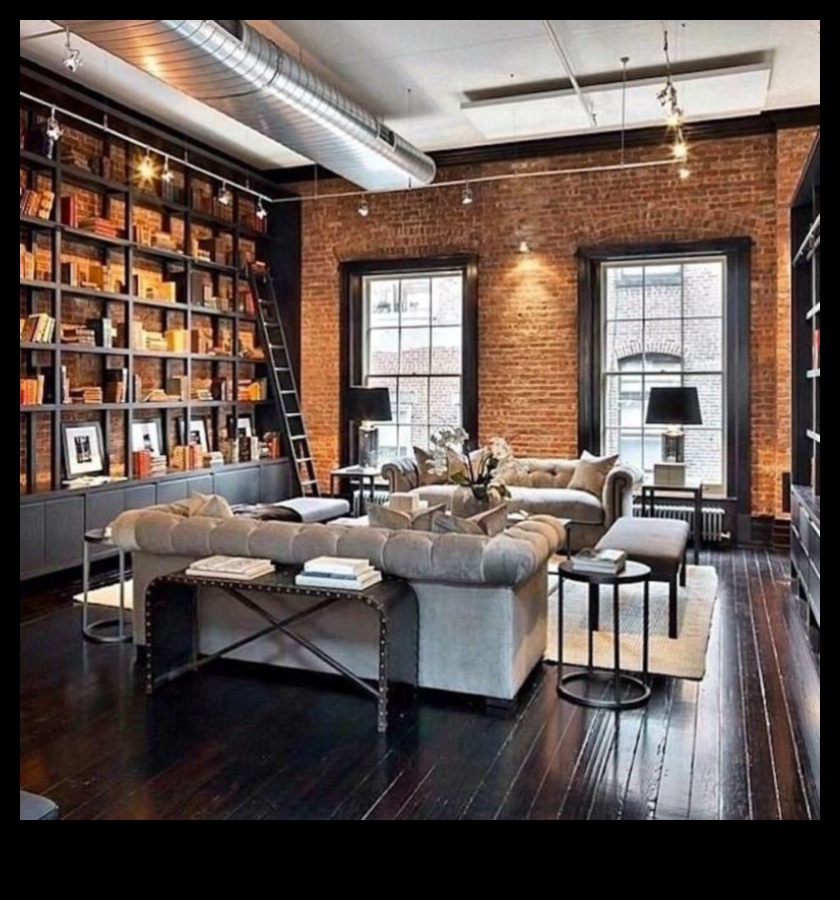 Idei de decor pentru sufragerie industriale vintage