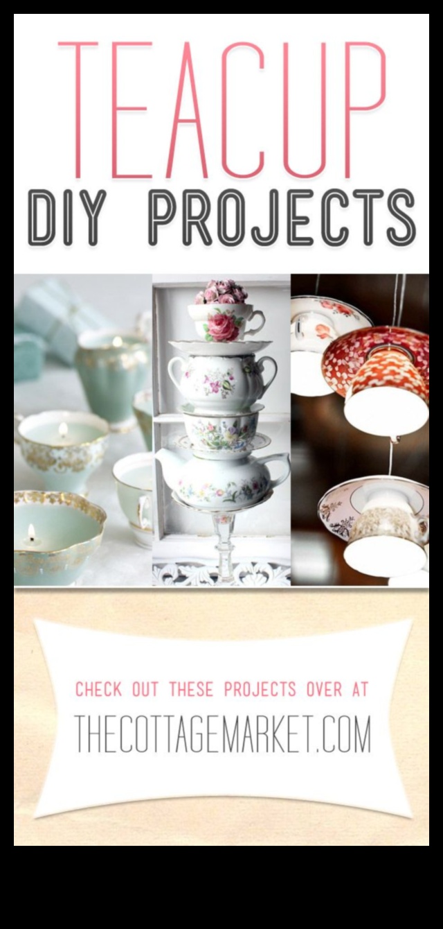 Accesorii DIY pentru iubitorii de ceai: Meșteșuguri cu cești de ceai și farfurioare